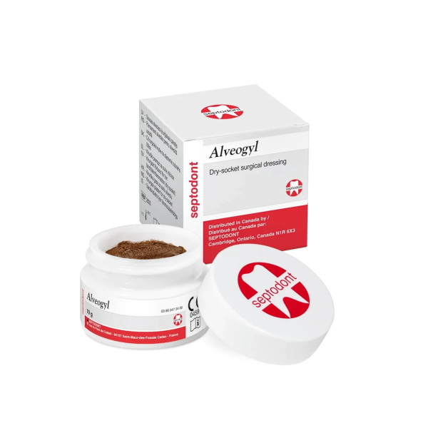 Alveogyl, 10g hemostatic surgical bandage in the form of a paste, Septodont