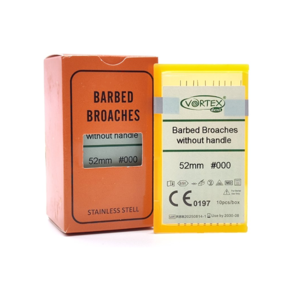 Pulp extractors No. 000, 52 mm, 10 pcs, Vortex