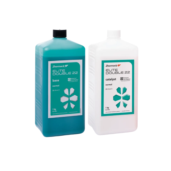 Elite Double 22 Normal еліт А-силікон для дублювання моделей, 1кг (база) + 1кг