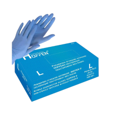 Перчатки нитриловые HOFFEN Голубые (4 г) - L
