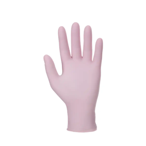 Перчатки нитриловые Нитрилекс РОЗОВЫЕ, nitrylex 50пар/100шт, L фото 2