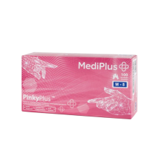 Перчатки нитриловые PinkyPlus розовые M