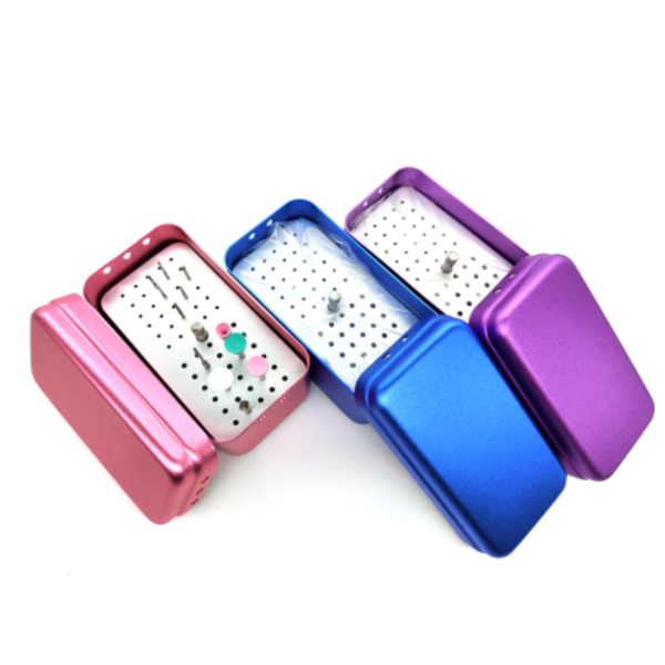 Бокс алюминиевый на 60 боров (30FG + 30RA), розовый, JA 01121