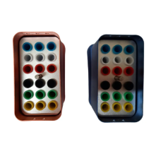 JA-01109 Диспенсер для бумажных и гуттаперчевых штифтов 18 отделений СЕРЕБРЯНЫЙ