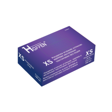 Перчатки нитриловые HOFFEN текстурированные КОБАЛЬТ XS