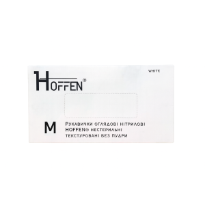 Nitrile Gloves HOFFEN White - M Nitrile Gloves HOFFEN White - M