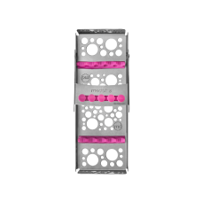 SIM-80\c\5 Cassette for sterilization (5 instruments) Meddins pink