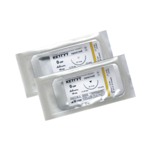 Suture material catgut simple 4/0 cutting