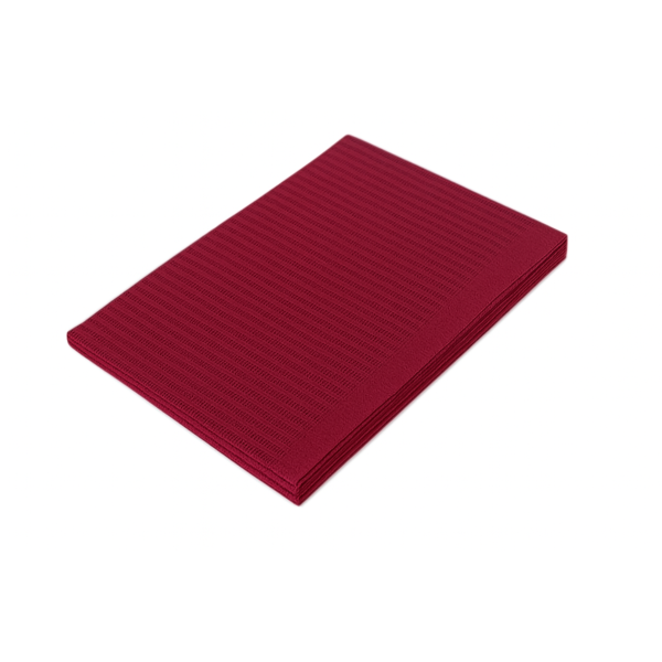 Нагрудники стоматологические ЯЩИК 500шт Бордовые