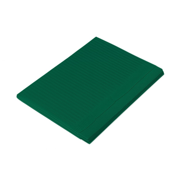 Нагрудники стоматологические ЯЩИК 500шт ТЕМНО-ЗЕЛЕНЫЕ