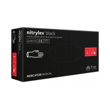 Перчатки нитриловые неопудренные Nitrylex Black L (Нитрилекс) черные 100 шт/уп