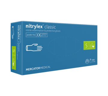 Nitrile gloves Nitrilex CLASSIC BLUE, nitrilex 50 pairs/100 pcs, S