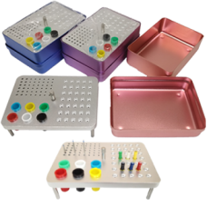 JA 26, ЭндоБокс для эндоинструмента, эндо 35+подставка для гутт. штифтов 6+подставка для боров 36FG+12RA ПУРПУРНАЯ