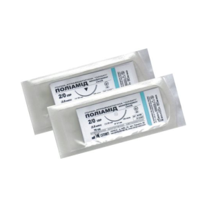 Suture material polyamide 5/0 cutting